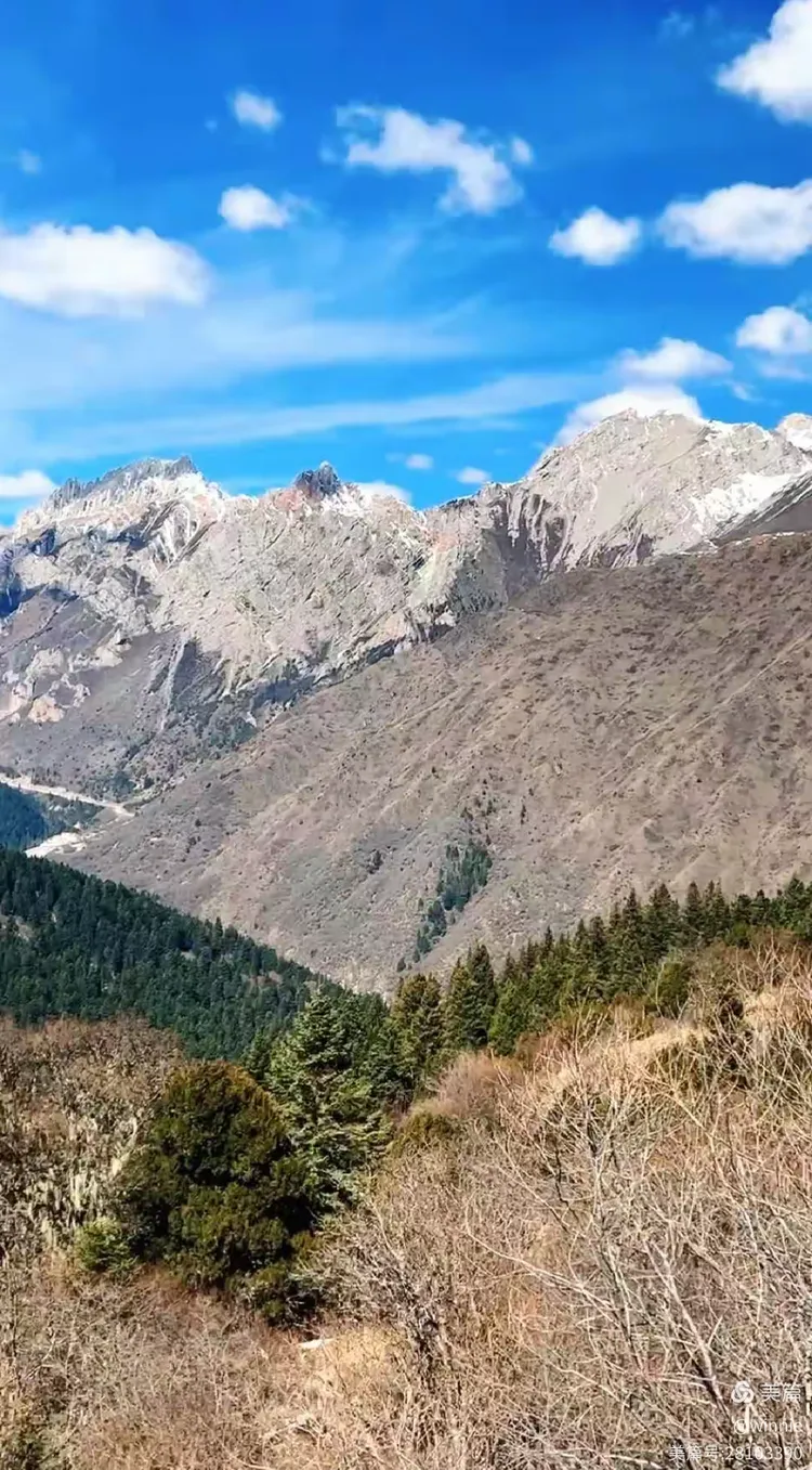 黄龙雪宝顶观景台雪景与日落